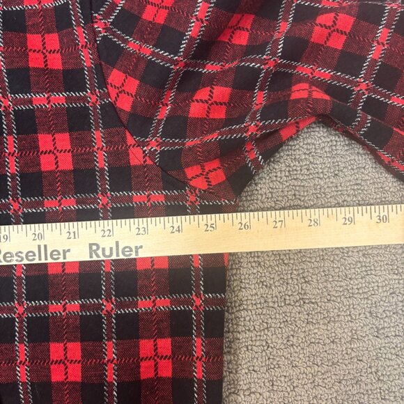 Ted Baker Knit Pullover 6 Tartan Plaid Polo Rugby Elbow Patch Collared Jumper - Picture 4 of 12